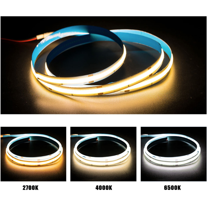 New DC12/24V Dual White Dimmable CCT FleXible COB LED Strip Light - High Density 576LEDs/m Warm White + Daylight White LED Lighting New DC12/24V Dual White Dimmable CCT FleXible COB LED Strip Light - High Density 576LEDs/m Warm White + Daylight White LED Lighting